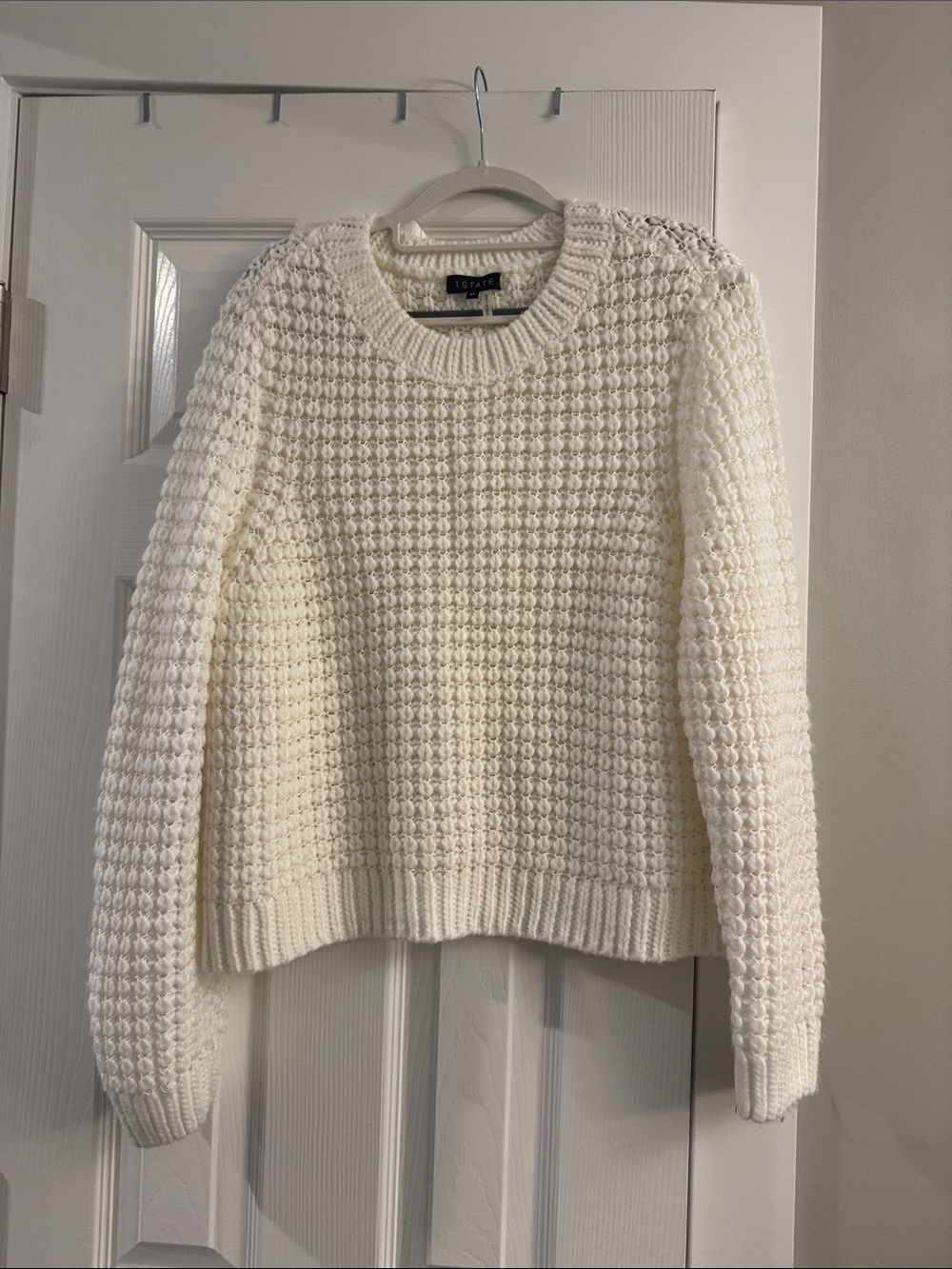 Estate Ivory Textured Crewneck Sweater